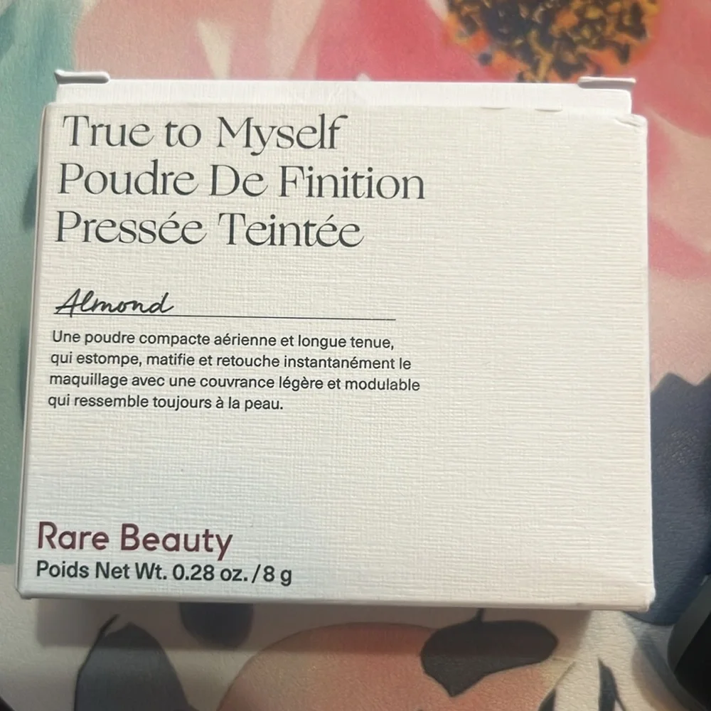 Brand new rare beauty tinted pressed powder almond
